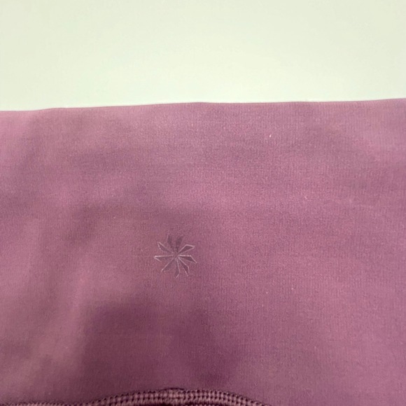 Athleta HIIT It Mesh Capri Leggings XL Plum Purple Orange Athletic - Picture 9 of 9